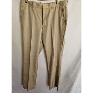 Perry Ellis Slacks Men's Textured Crimini Dress Pants Size 34 x 32
